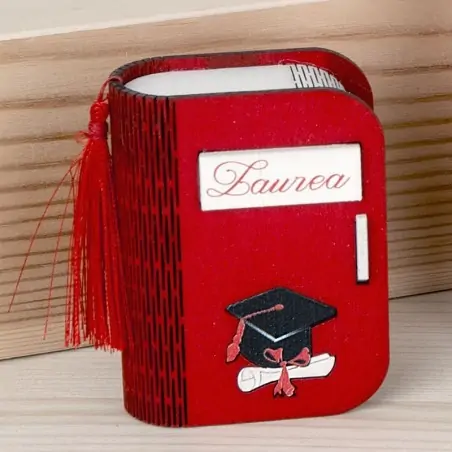 Scatoline Laurea Portaconfetti Forma Libro