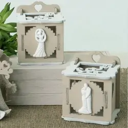 Scatole Portaconfetti Matrimonio Bomboniere Coppia Sposi