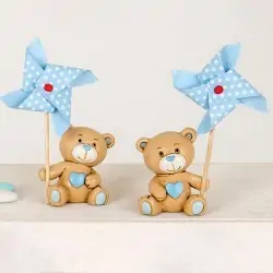 Bomboniere Orsetto Battesimo con Girandola Celeste