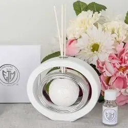 Profumatori per Ambiente Bomboniera Mappamondo Argentato e