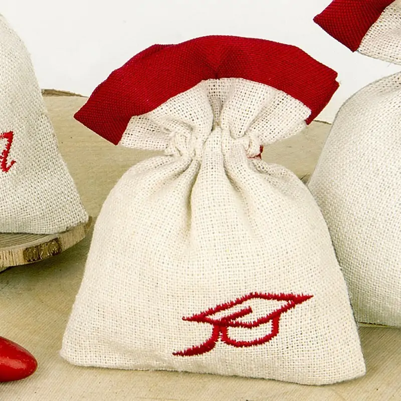 Sacchetti Laurea Originali in Juta per Confetti