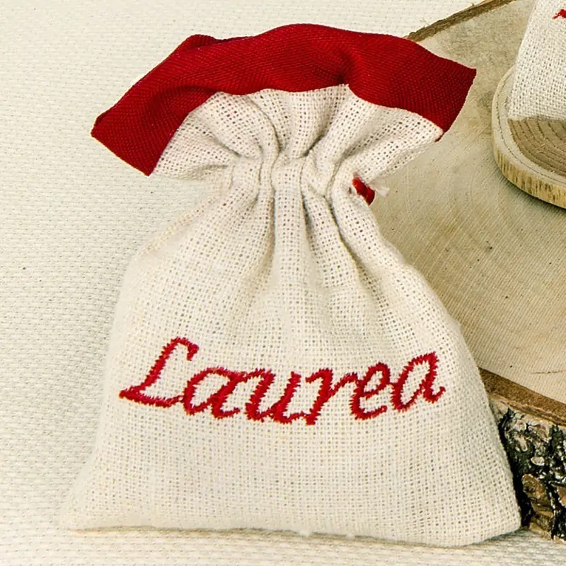 Sacchetti Confetti Laurea Portaconfetti in Juta