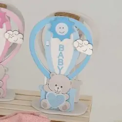 Scatoline Portaconfetti Economiche Mongolfiera in Legno e