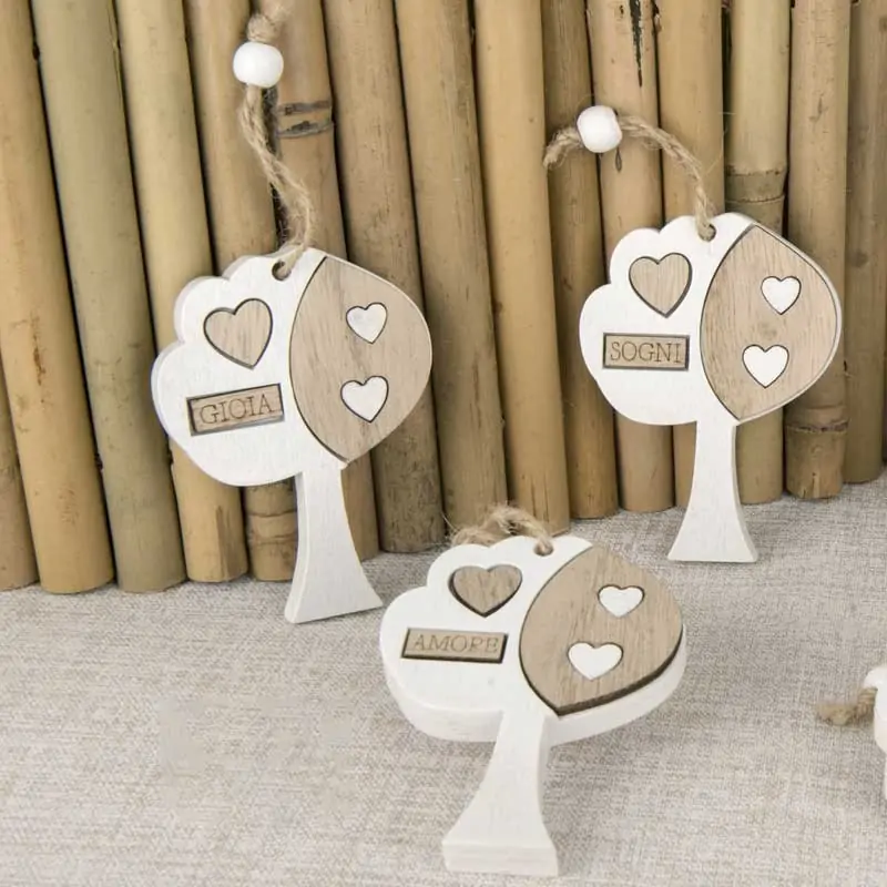 Decorazioni Bomboniere Alberelli con Frase