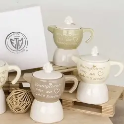 Zuccheriera Moka con Frase Idee Bomboniere Matrimonio