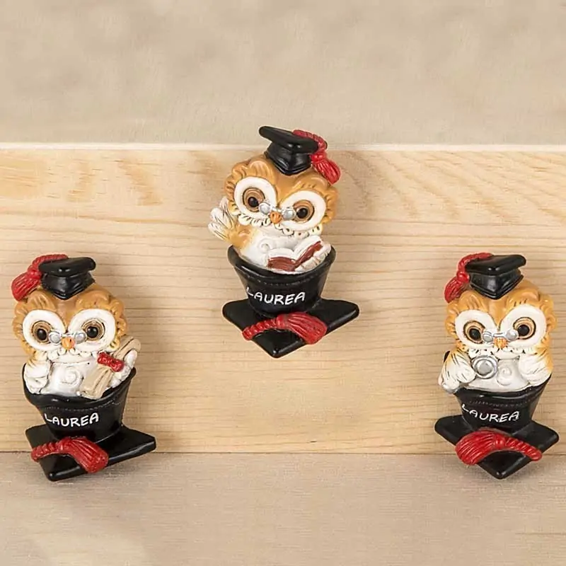 Magneti Laurea Gufo Bomboniere