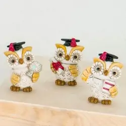 Bomboniera Laurea Gufo Portafortuna