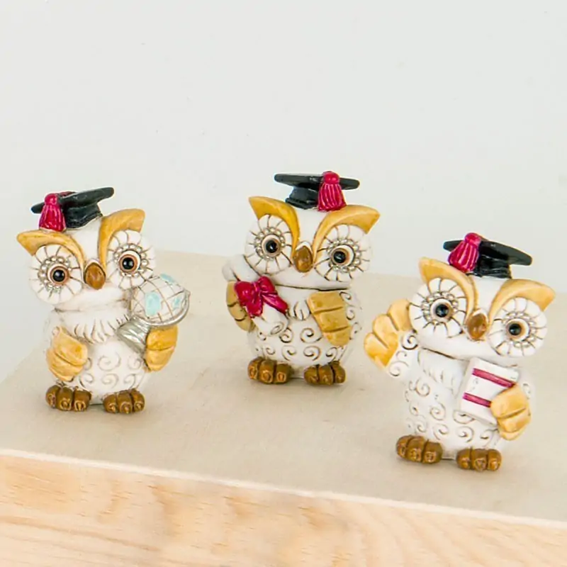 Bomboniera Laurea Gufo Portafortuna