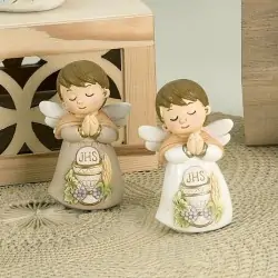 Bomboniere Angeli in Preghiera con Simboli Comunione