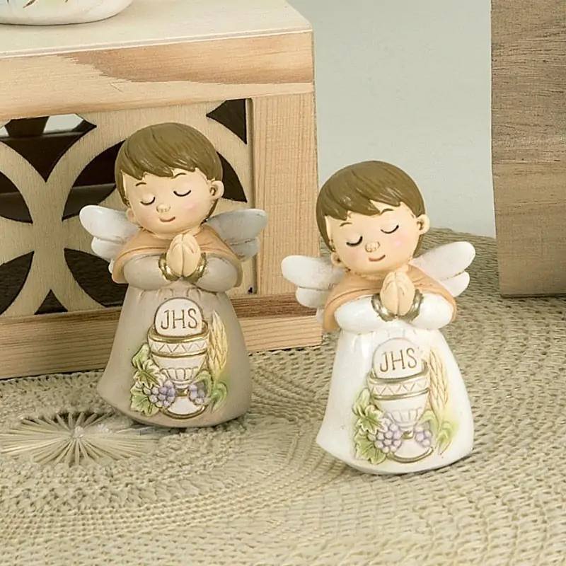 Bomboniere Angeli in Preghiera con Simboli Comunione