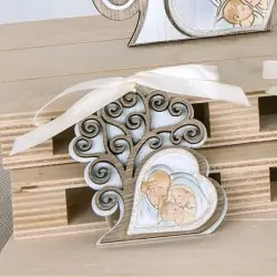 Icona Sacra Famiglia con Albero della Vita Bomboniere Battesimo