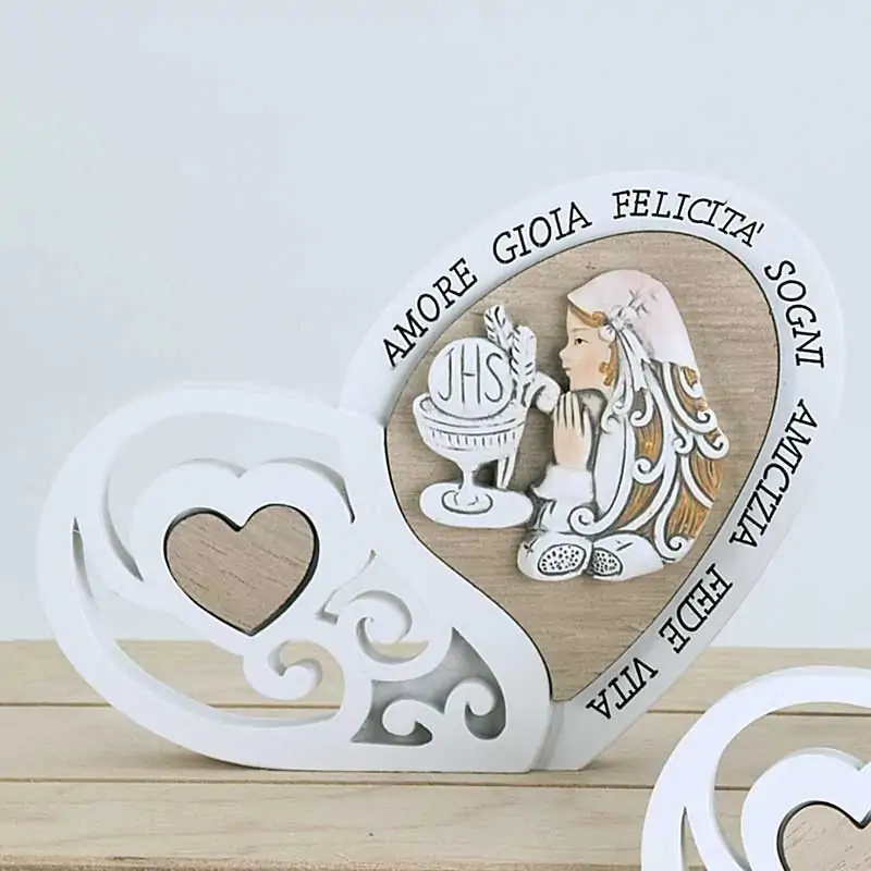 Immagini Prima Comunione Bambina Bomboniere Cuore