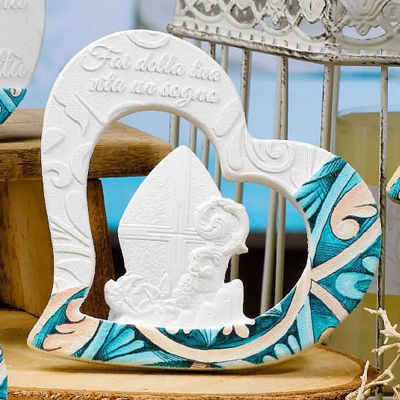 Bomboniera Cuore con Simbolo Cresima