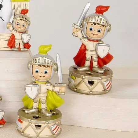 Bomboniere Maschietto Soldatino Medievale Lampada Led