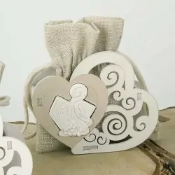 Scatoline portaconfetti cresima a forma di cuore