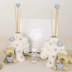 Profumatore ambiente albero e orsetto battesimo bimbo