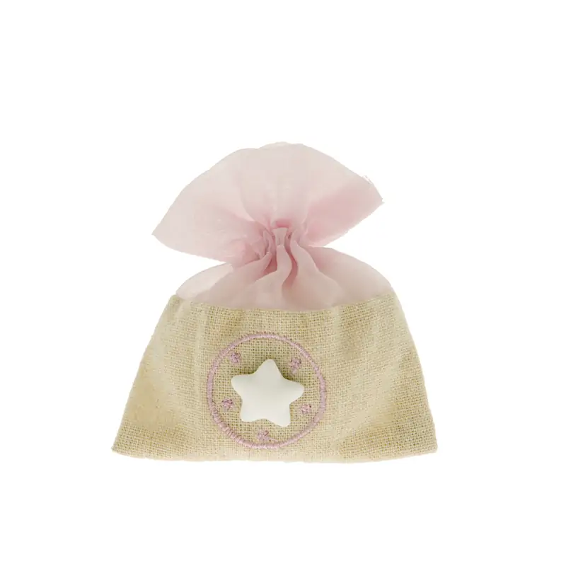 Sacchetti nascita bimba con gessetto stella